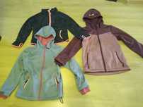 Zestaw  3 szt.- Softshell Crivit 2szt 122-128 + bluza polar C&A  134-1