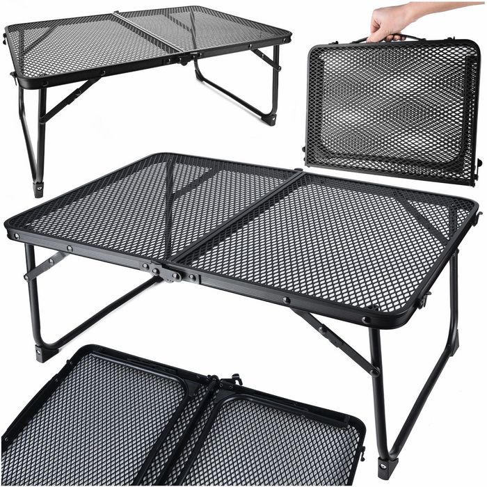 Stolik Turystyczny Biwakowy Kempingowy Aluminiowy 60x40cm Kamper NOWY