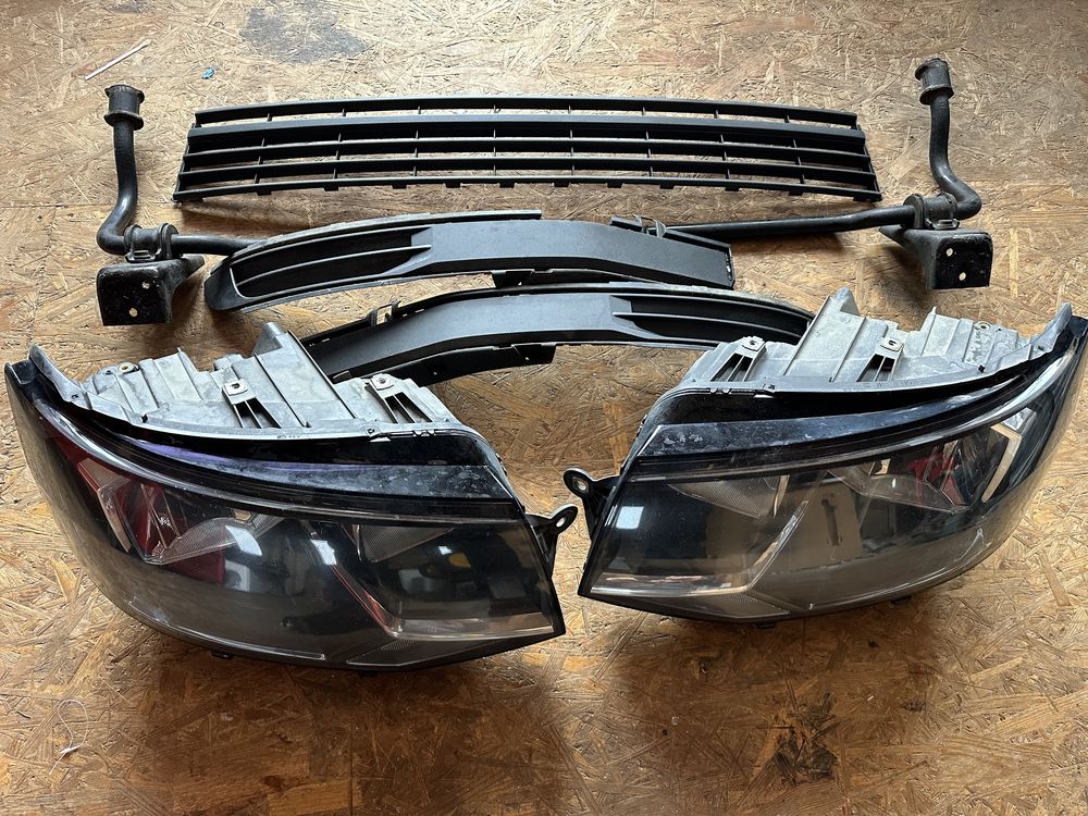 Kratki zderzaka VW Transporter T6  ’15-20r lampy H4