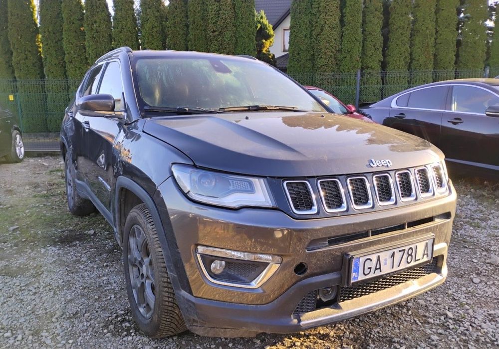Jeep Compass 2017r, Salon Polska. 2.0 Diesel. AUTOMAT. 4x4. Po zalaniu.