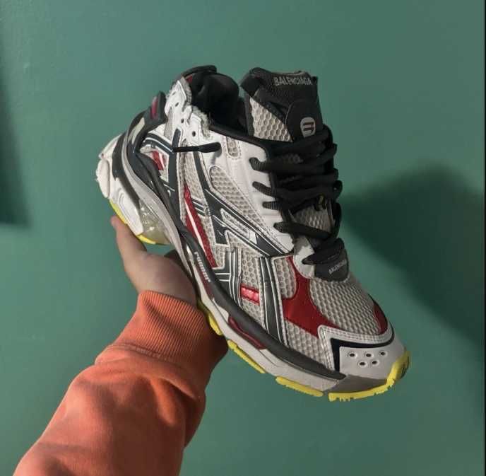 Tênis Balenciaga Runner 2022, preto, branco e amarelo fluorescente43