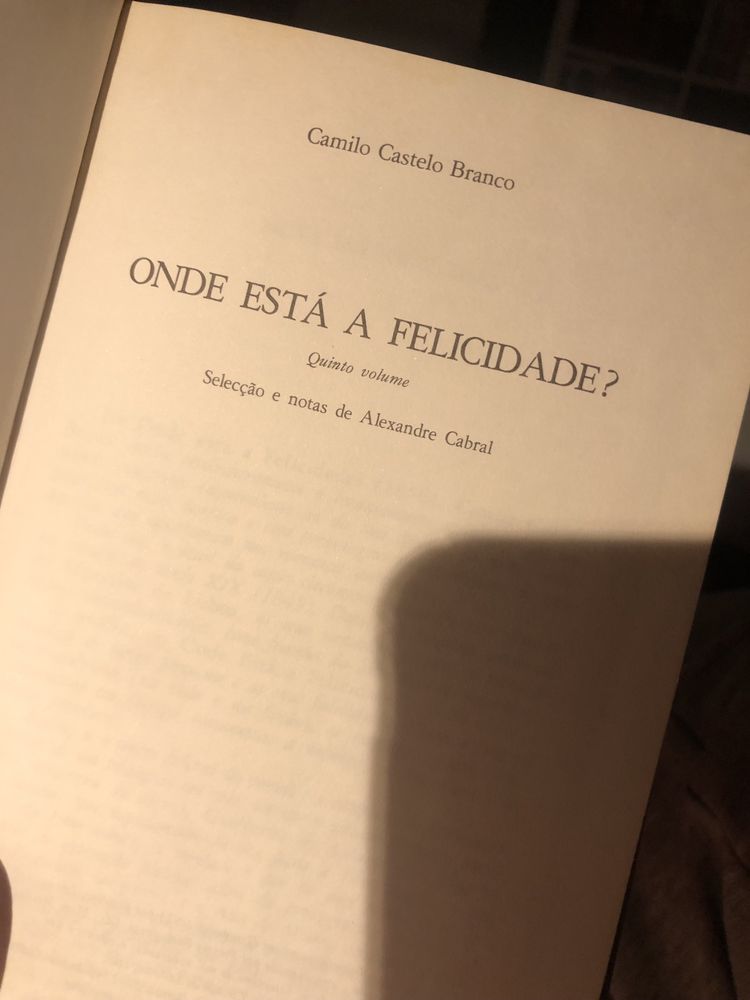 Camilo Castelo Branco - Onde está a felicidade