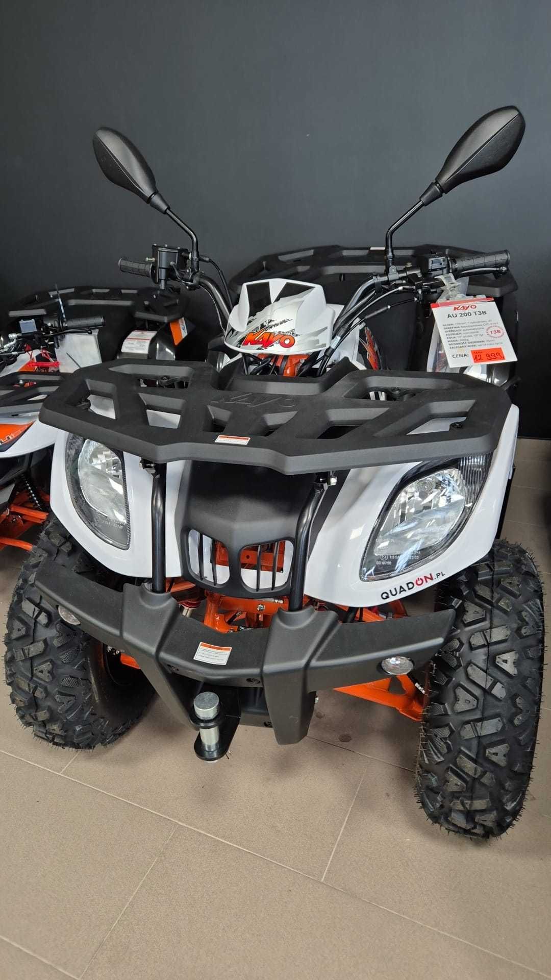 Quad Kayo AU 200 rejestracja T3b assix, beretta, Kymco, qjmotor QuadON