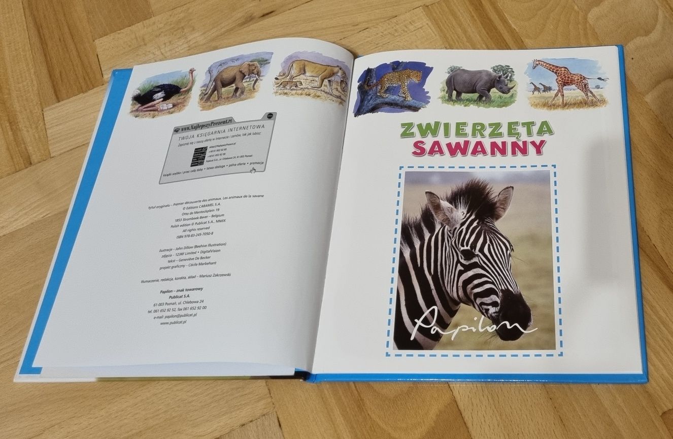 Książka Zwierzęta Sawanny