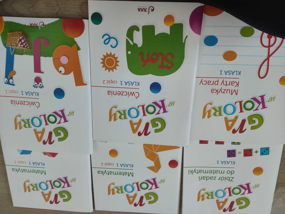 Ćwiczenia  gra w kolory klasa 1 juka