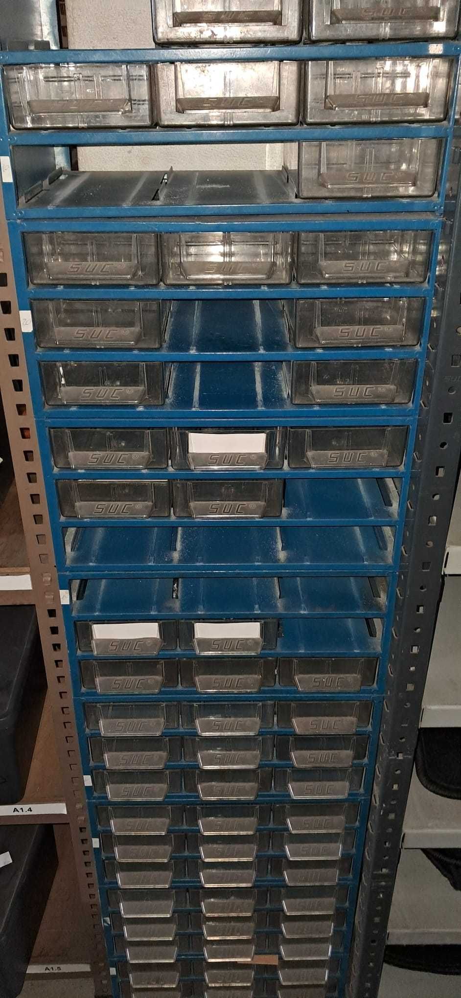 Caixa arrumação SUC e modulo gavetas