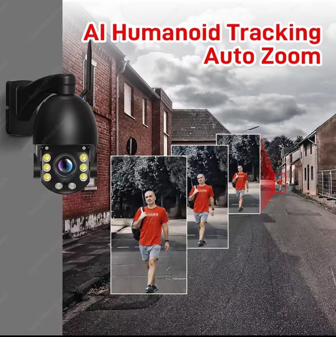 Kamera Zew WiFi POE 4K 4MP 50xzoom optyczny,Nightvision+KartaSD128GB4K