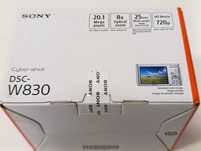 NOWY aparat cyfrowy SONY Cyber-shot DSC-W830 ZEISS 20mp PLOMBA CCD NEW