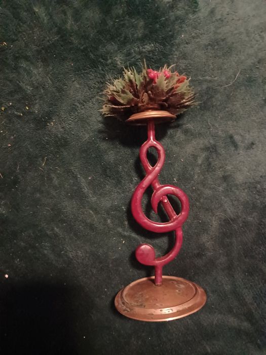 Conjunto Castiçal em Clave de sol e semicolcheia
