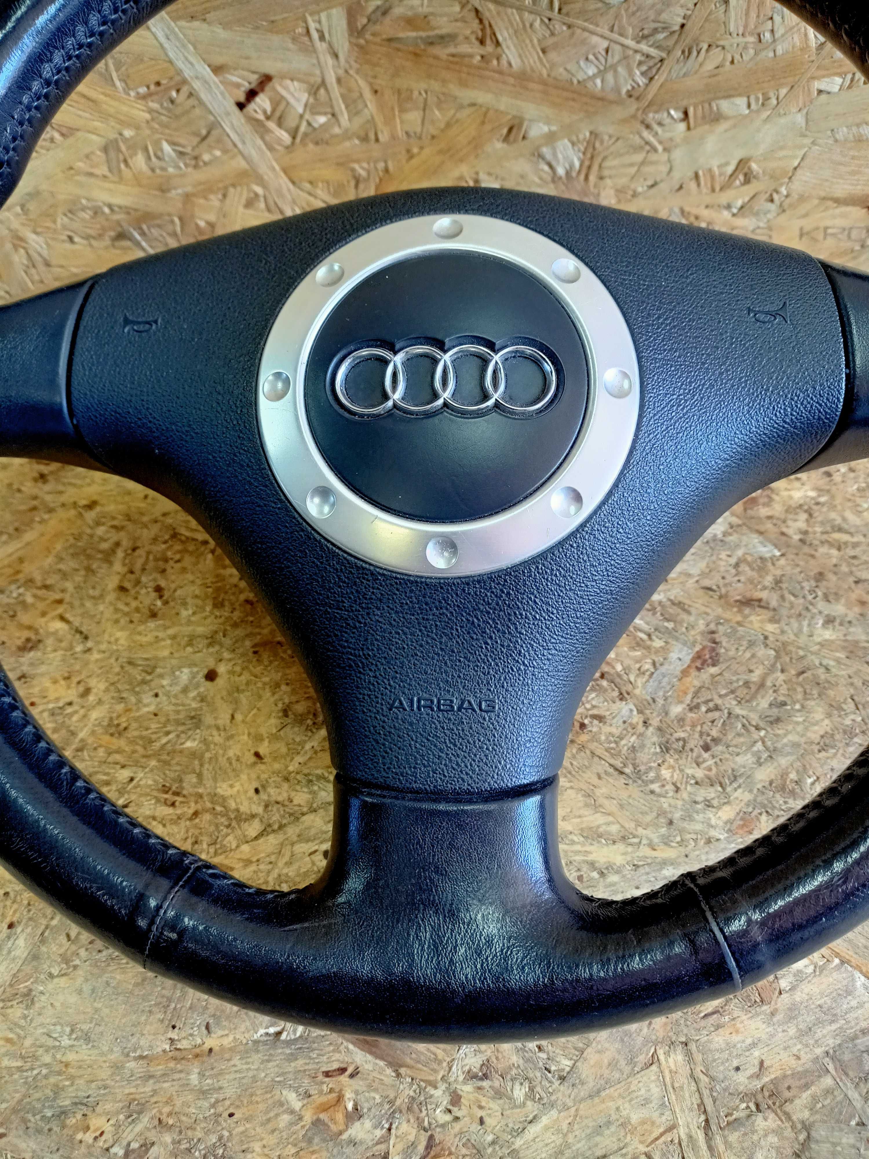 Audi A4 B6 A3 TT 8N kierownica skóra airbag oryginał demontaż