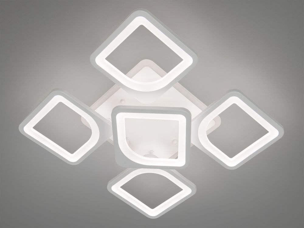 LED люстра з димером і підсвічуванням, 85W