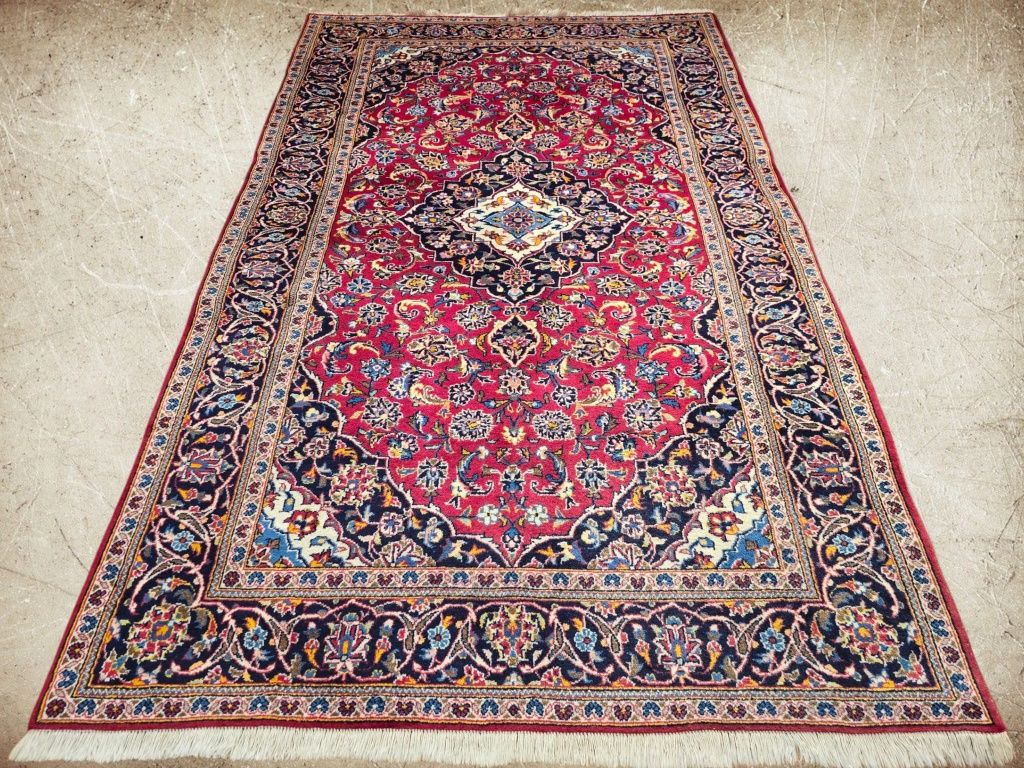 Keshan - Perskie rękodzieło - Dywan wełniany z Iranu - 152 x 262 cm