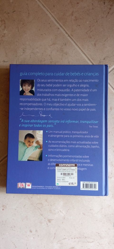 Livro "Guia completo para cuidar de bebés e crianças"