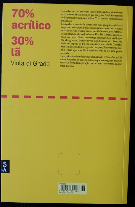 70 porcento Acrílico 30 porcento Lã - Viola di Grado