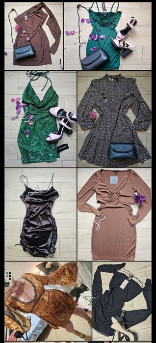 Сукня oh polly  святкова новорічна чорна білa рожева червона