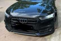 AUDI A6 C7 4G0 LIFT 3.0 TDI MASKA ZDERZAK S-LINE LAMPY MATRIX KPL. PRZÓD CZARNY LY9T
