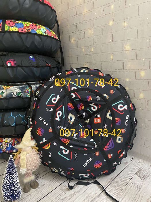 Тюба надувна тюбінг надувний плюшка таблетка ватрушка санки надувні