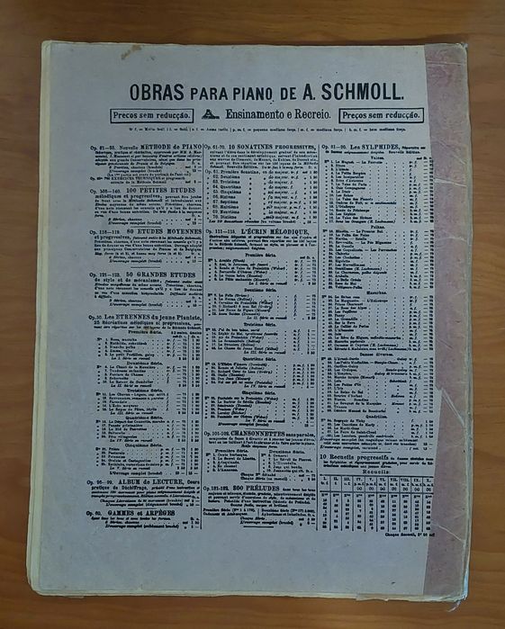 Livros método para piano A. Schmoll