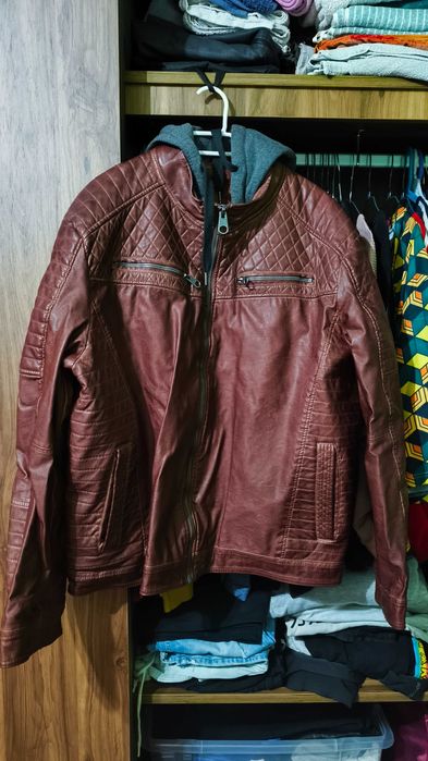 Casaca de cabedal 3xl de tamanho