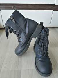 Buty wysokie trzewiki trapery granatowe r. 31