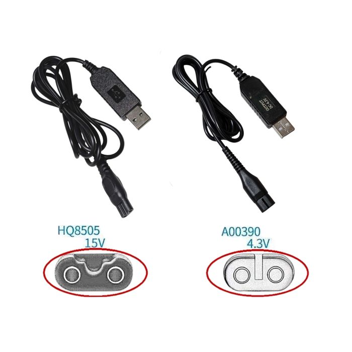 Кабелі для тримерів та електробритв Philips (4.3V/15V)