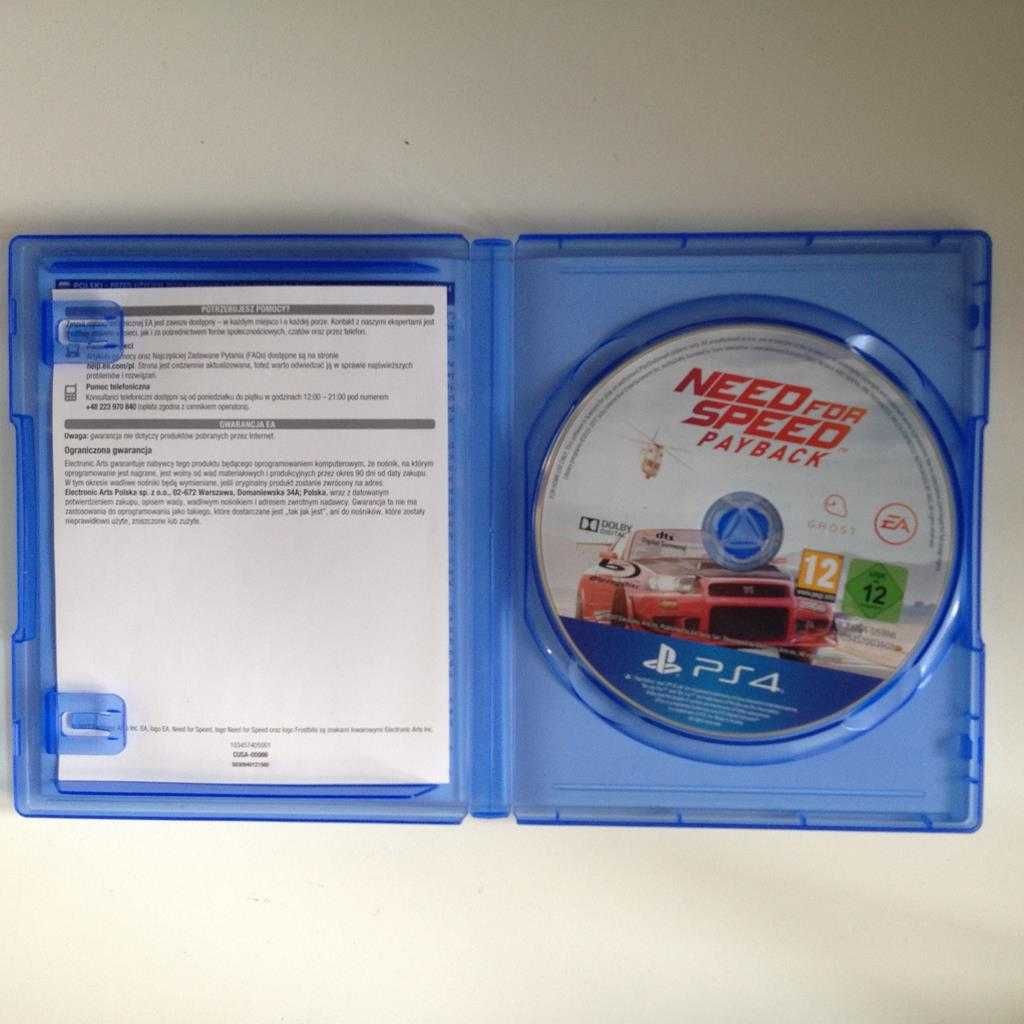 NFS Need for Speed Payback PlayStation 4 PS4 PL Sklep W-wa Ursynów