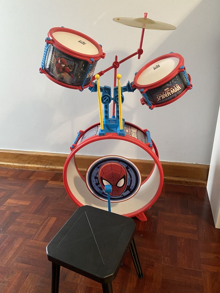 Bateria 3 elementos Homem Aranha