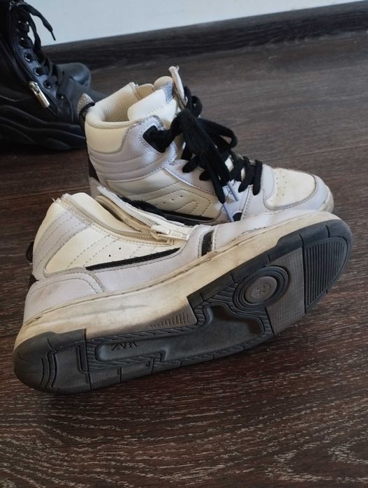 Кросівки кеди дитячі zara дитяче взуття розмір 34 з боковими замками