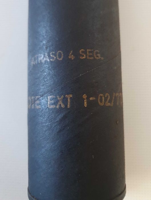 Antiga Caixa de granada de exercício Poliextra ODE militar - 1977