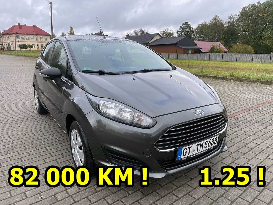 FORD FIESTA 1.25 16v # 12.2015_82 000 KM_ OPŁACONY_ KLIMA _ BEZ RDZY !