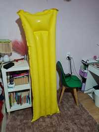 Materac do pływania żółty 170x55 cm