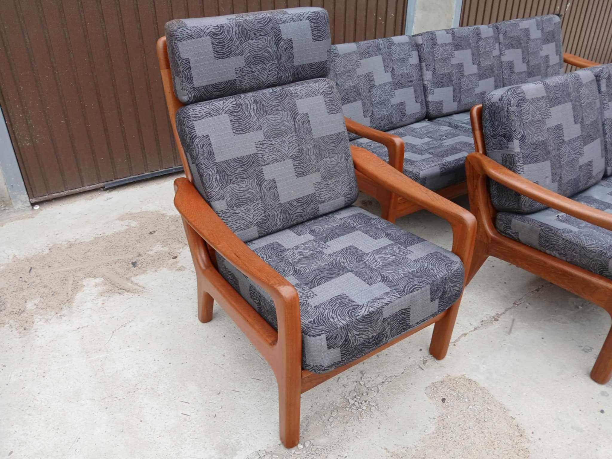 Zestaw Wypoczynkowy Duński Desing Vintge z lat 70 Drzewo Tekowe