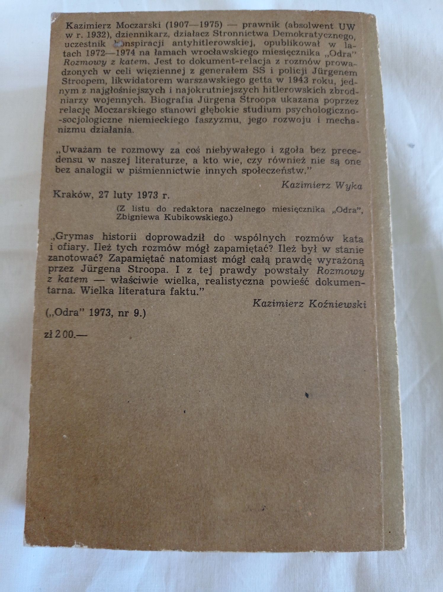Rozmowy z Katem Kazimierz Moczarski