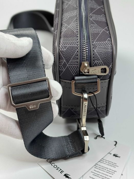 Сумка унісекс Lacoste monogram крос-боді Лакост