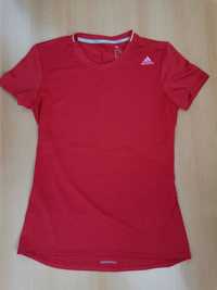 Bluzka Adidas Running XS 34 Climalite Supernova czerwona krótki rękaw