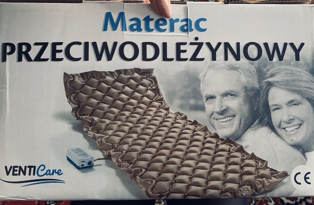 Materac przeciwodleżynowy zmiennociśnieniowy bąbelkowy z kompresorem