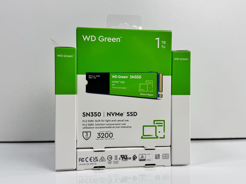 Жорсткий диск WD 1TB M.2 PCIe NVMe Green SN350 (WDS100T3G0C)