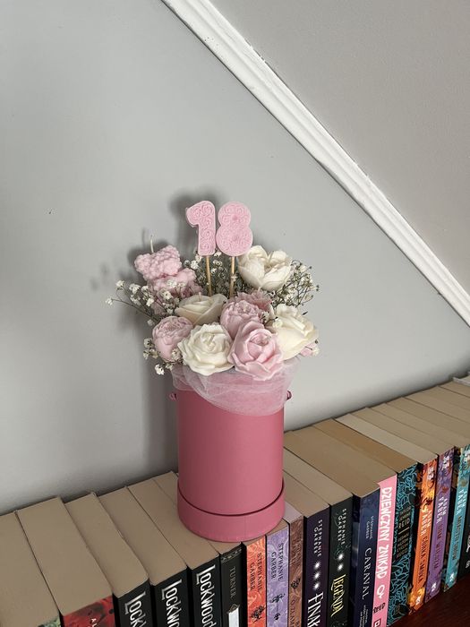 Flower box ze świeczek