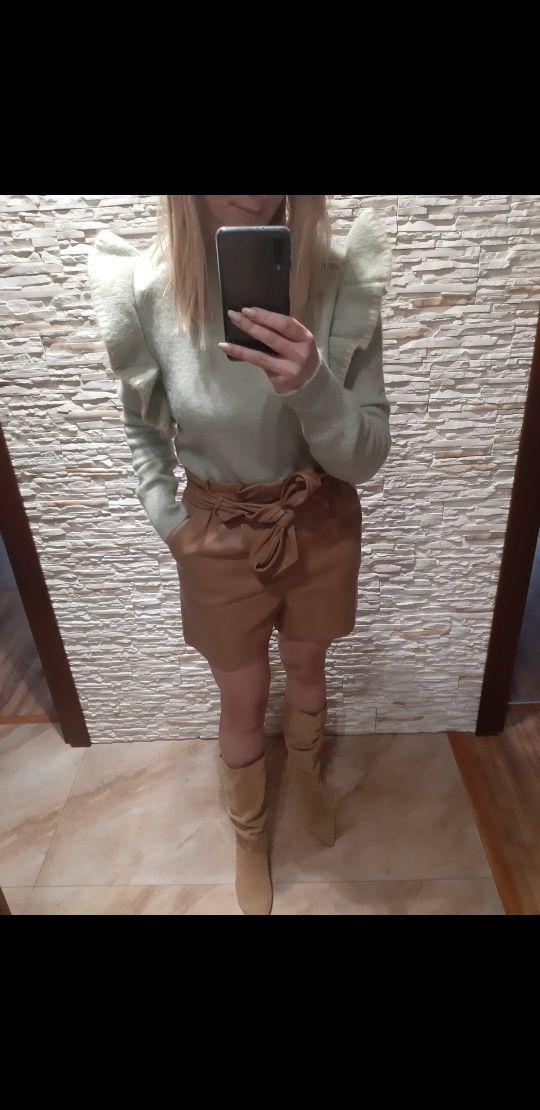 Sweter zara zielony