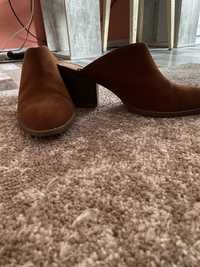 Мюлі коричневі туфлі з відкритою п‘ятою