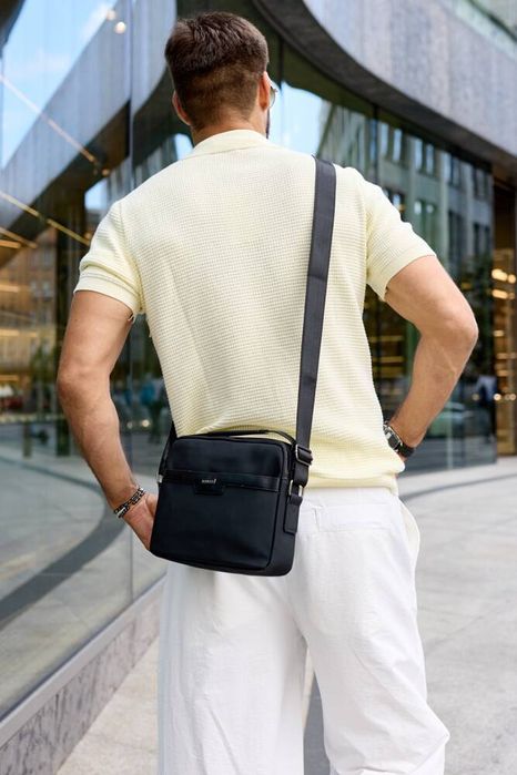 poręczna torba męska z poliestru - rovicky