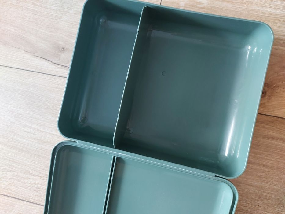 Pojemnik na śniadanie duży lunchbox szkoła praca zielony śniadaniówka