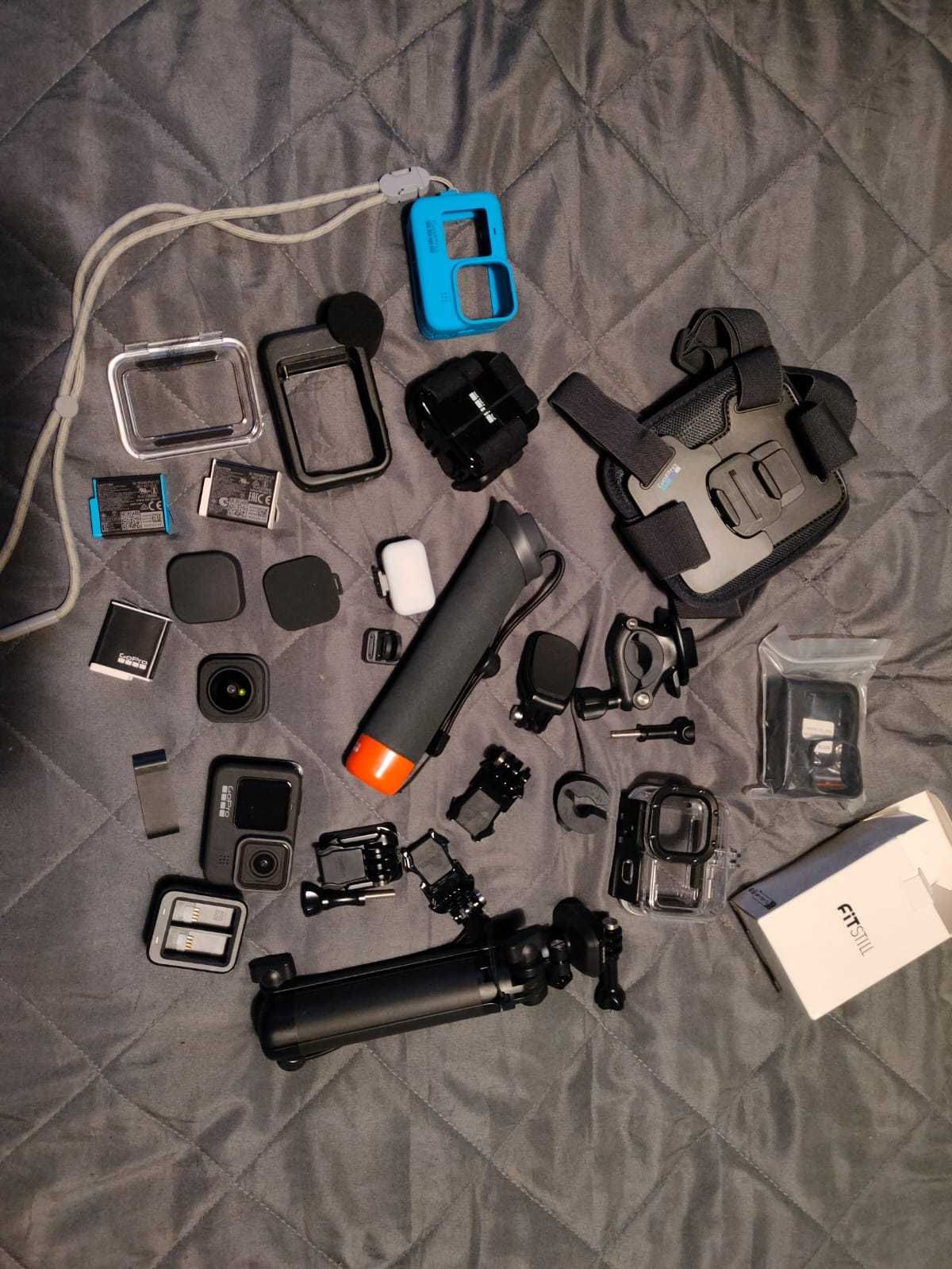 Duży Zestaw GoPro Hero9 Black Jak NOWY