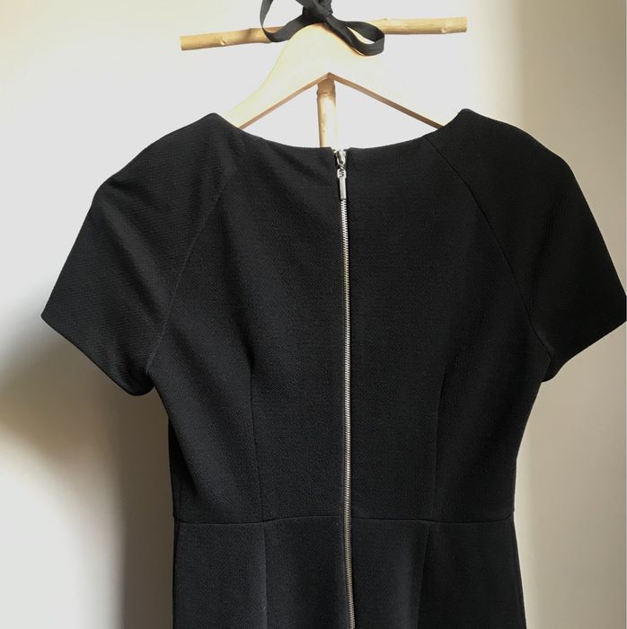 Vestido cintado preto Pinkie