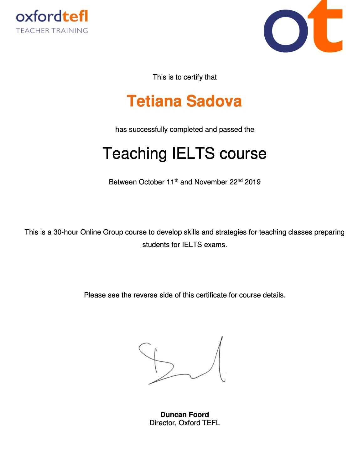 Професійна підготовка до IELTS з сертифікованим інструктором
