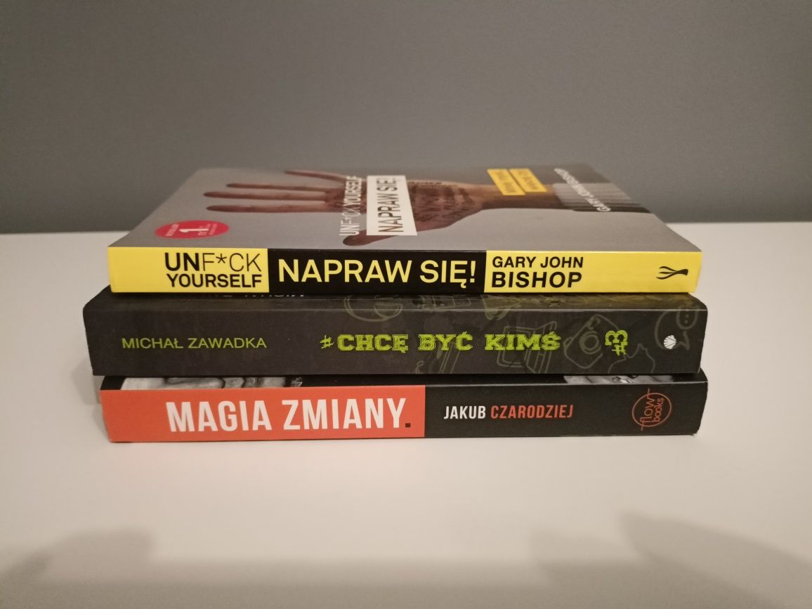 Magia zmiany,chce być kimś,napraw się 3 książki