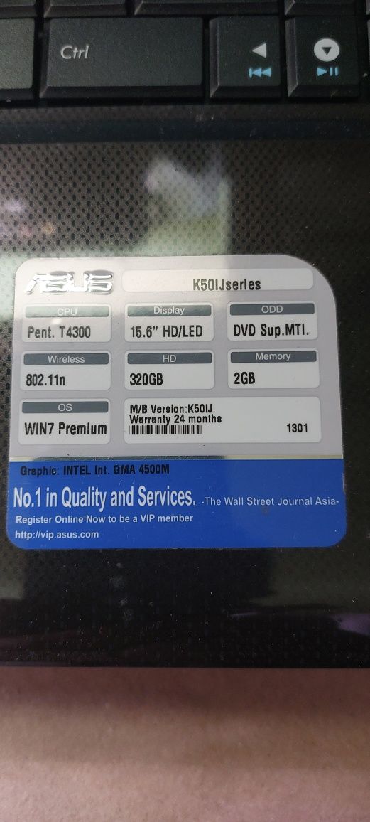 Laptop Asus k50ij