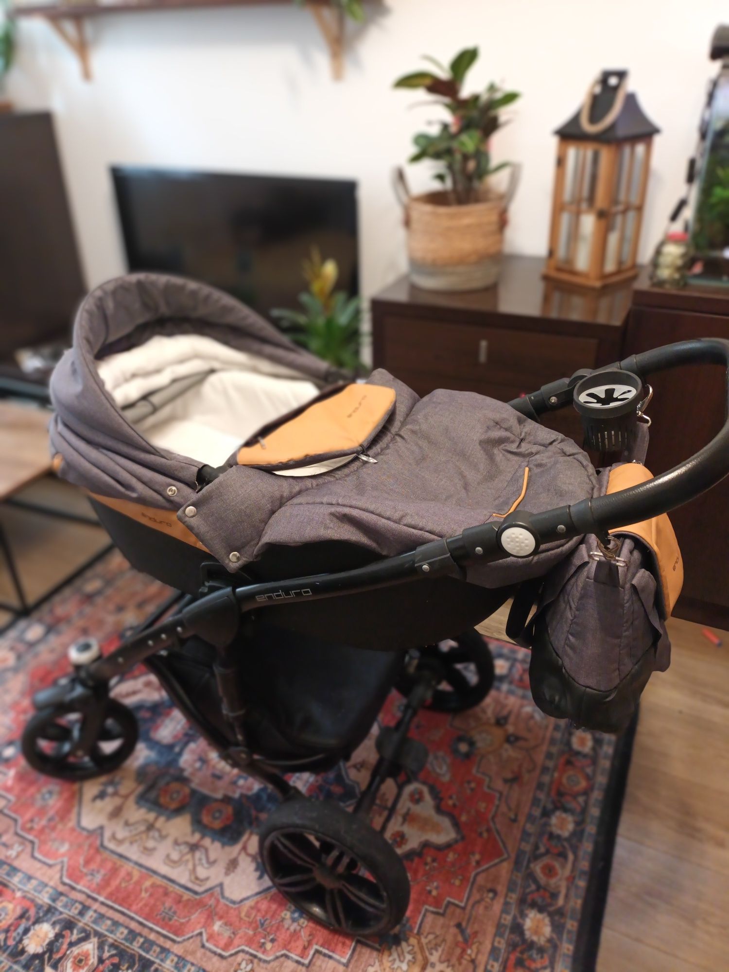 Wózek 2w1 Expander Enduro Karmel Głęboko Spacerowy