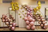Ścianki balonowe dekoracje na imprezy, bramy, balony .hel. swarzedz po