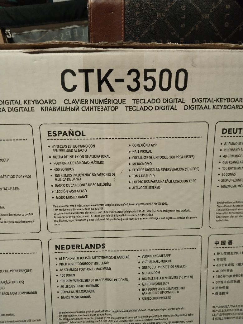 Casio ctk 3500 prawie nowy